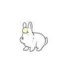 ウサギの日課。（個別スタンプ：5）