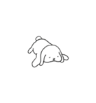 ウサギの日課。（個別スタンプ：21）