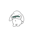 ウサギの日課。（個別スタンプ：24）