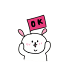うさぽよのあいさつスタンプ（個別スタンプ：6）