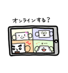 2枚のマスクさん（個別スタンプ：21）