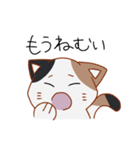 シンプル三毛猫スタンプ（個別スタンプ：24）
