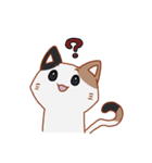 シンプル三毛猫スタンプ（個別スタンプ：36）