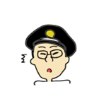 駅長似顔絵スタンプ（個別スタンプ：24）
