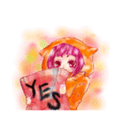 まろ眉女子2（個別スタンプ：1）