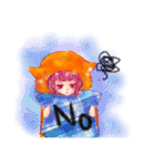 まろ眉女子2（個別スタンプ：3）