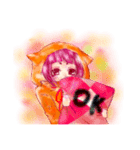 まろ眉女子2（個別スタンプ：5）