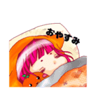 まろ眉女子2（個別スタンプ：10）