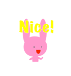 ていねいなくまさんとうさぎさん（個別スタンプ：14）