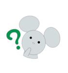 Round face animals（個別スタンプ：14）