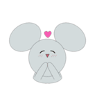 Round face animals（個別スタンプ：15）