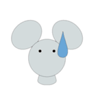 Round face animals（個別スタンプ：16）
