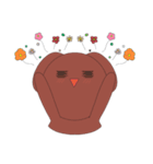 Round face animals（個別スタンプ：17）