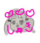 好きしか言わない眠たい目の女の子（個別スタンプ：5）