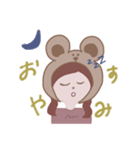 くまのぴあちゃん（個別スタンプ：4）