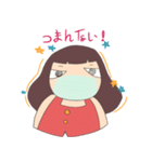 Moji Moji Girl 女の子（個別スタンプ：11）