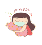 Moji Moji Girl 女の子（個別スタンプ：12）