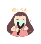 Moji Moji Girl 女の子（個別スタンプ：25）