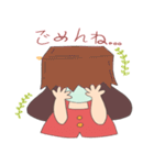 Moji Moji Girl 女の子（個別スタンプ：37）