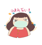 Moji Moji Girl 女の子（個別スタンプ：38）