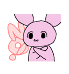 表情筋が固いうさちゃん（個別スタンプ：2）