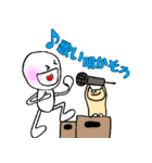 ボクとオレンジの猫がお祝いするよ（個別スタンプ：14）