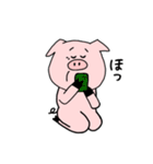 ありきたりな豚。（個別スタンプ：34）
