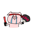 ありきたりな豚。（個別スタンプ：35）