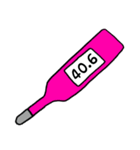 39℃～41℃・症状報告（個別スタンプ：17）