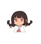 三つ編みの女の子1（個別スタンプ：3）