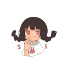三つ編みの女の子1（個別スタンプ：4）