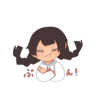 三つ編みの女の子1（個別スタンプ：6）