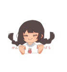 三つ編みの女の子1（個別スタンプ：10）