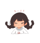 三つ編みの女の子1（個別スタンプ：11）