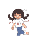 三つ編みの女の子1（個別スタンプ：13）