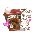 愛犬ちゃんのアクアとダイヤ（個別スタンプ：1）