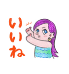 アマビエギャル（個別スタンプ：1）