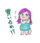 アマビエギャル（個別スタンプ：13）