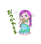 アマビエギャル（個別スタンプ：21）