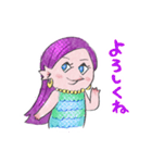 アマビエギャル（個別スタンプ：24）