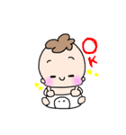 【挨拶】あかちゃんすたんぷ。（個別スタンプ：3）