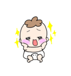 【挨拶】あかちゃんすたんぷ。（個別スタンプ：8）