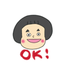 ぱっつんあーちゃんの日常スタンプ（個別スタンプ：1）