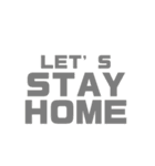 STAYHOME おうちにいよう（個別スタンプ：4）