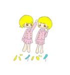 キュートなふたご（個別スタンプ：24）