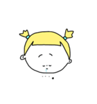 あたまが黄色なんよ。野菜付き（個別スタンプ：7）