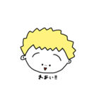 あたまが黄色なんよ。野菜付き（個別スタンプ：29）