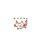 シンプルな白ねこスタンプ（個別スタンプ：7）