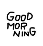 シンプルな黒文字スタンプ（個別スタンプ：14）