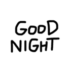 シンプルな黒文字スタンプ（個別スタンプ：15）